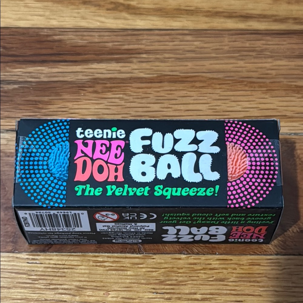 NeeDoh Teenie Fuzz Ball - Pink, Blue, Purple Velvet Squeeze NIB